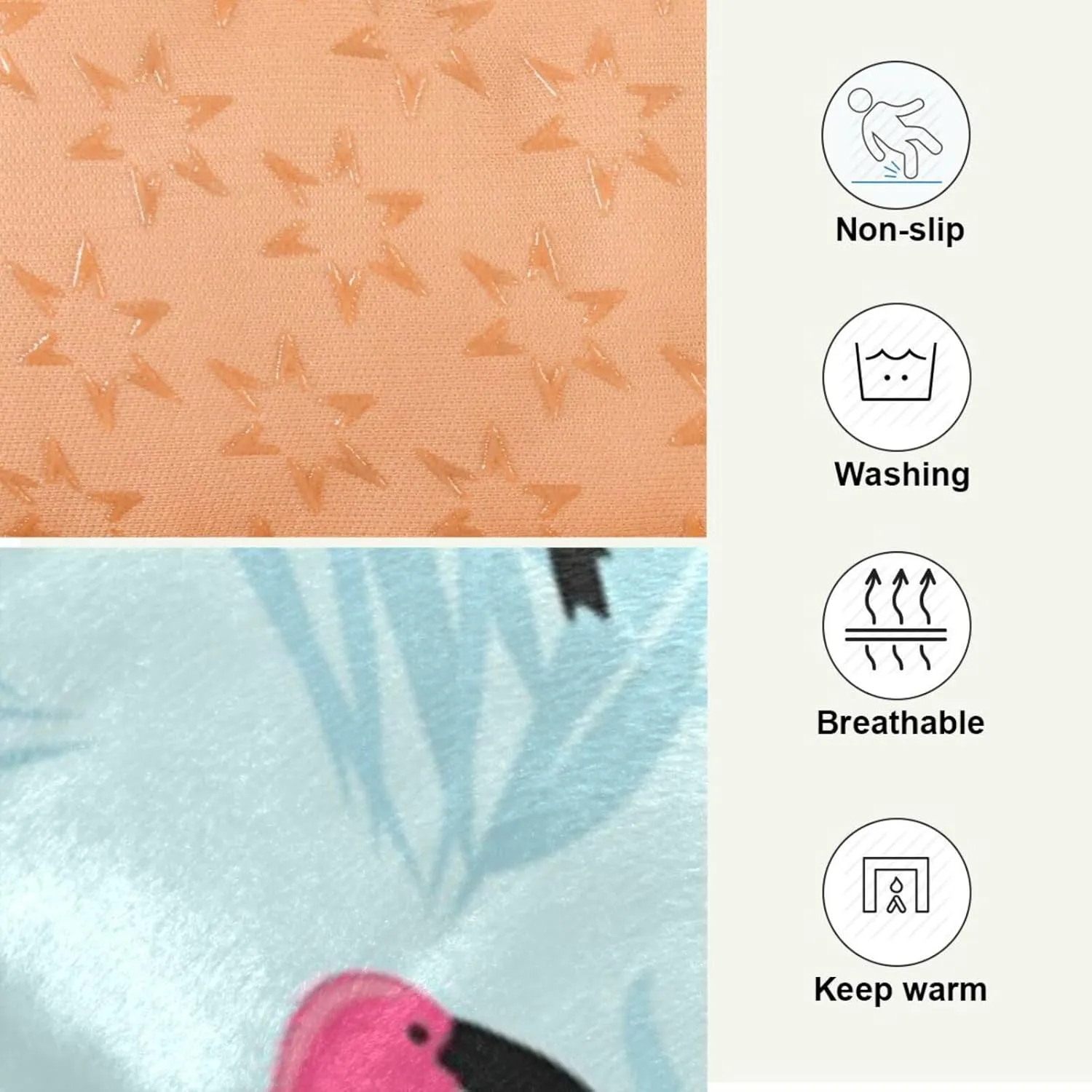 xigua Flamingo Pet Bed, Soft Anti-Slip Dog Cat Bed Pet Mattress for Small Medium Large Dogs and Cats, 24 x 18 Inch
