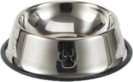 YINGFAN Stainless Steel Dog Bowls, Non-Slip Dog Food and Water Bowl, 6.1 x 1.8 Inch (1 Cup), Wear Resisting, Easy to Clean