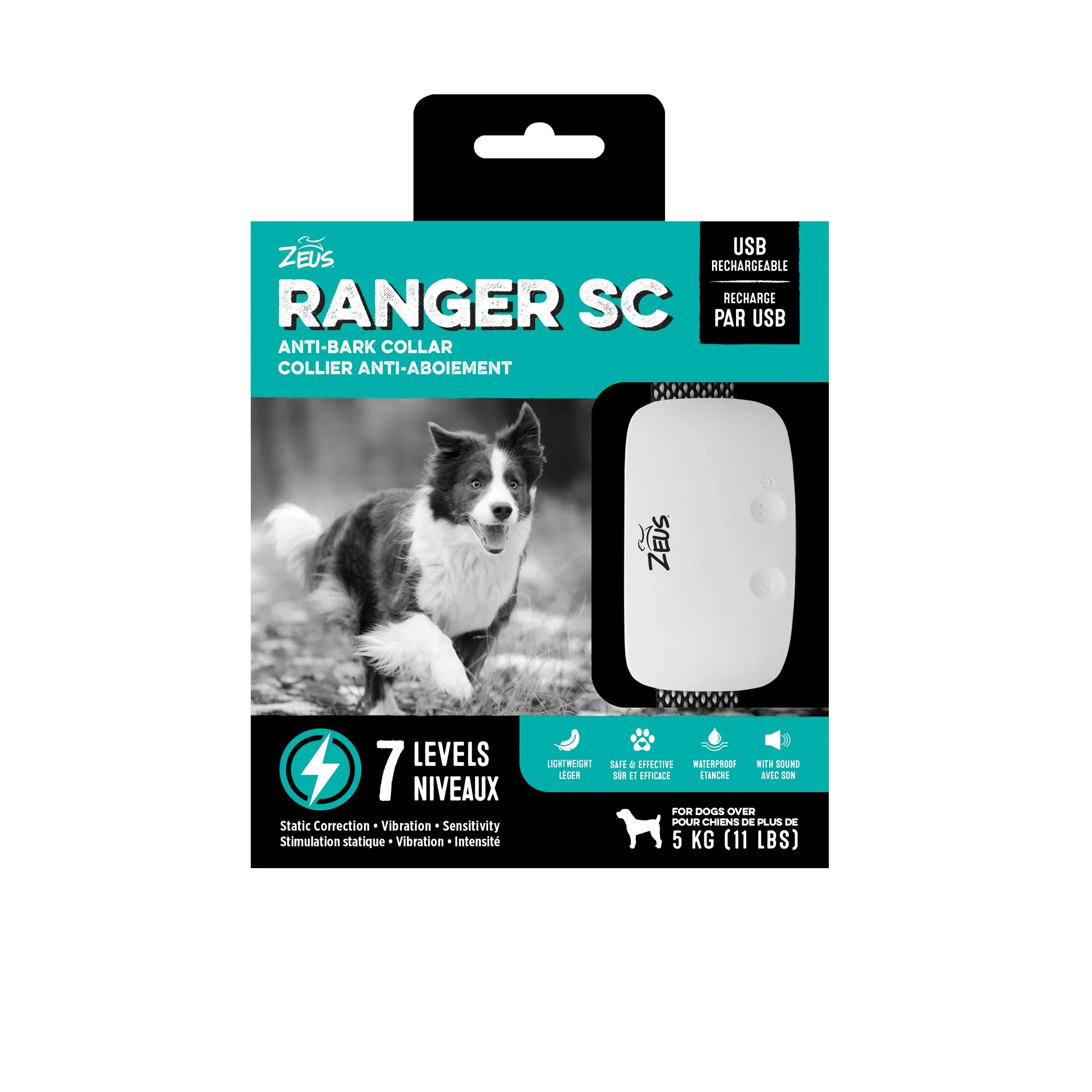 Zeus Ranger SC Anti-Bark Collar with Static Correction